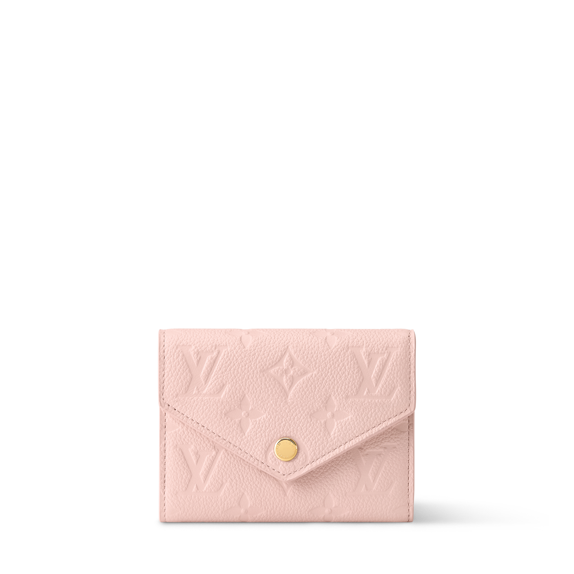 Victorine Wallet - Luxury Monogram Empreinte Leather Pink | LOUIS